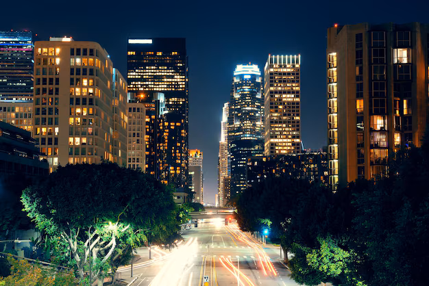los angeles downtown street view night 649448 2530